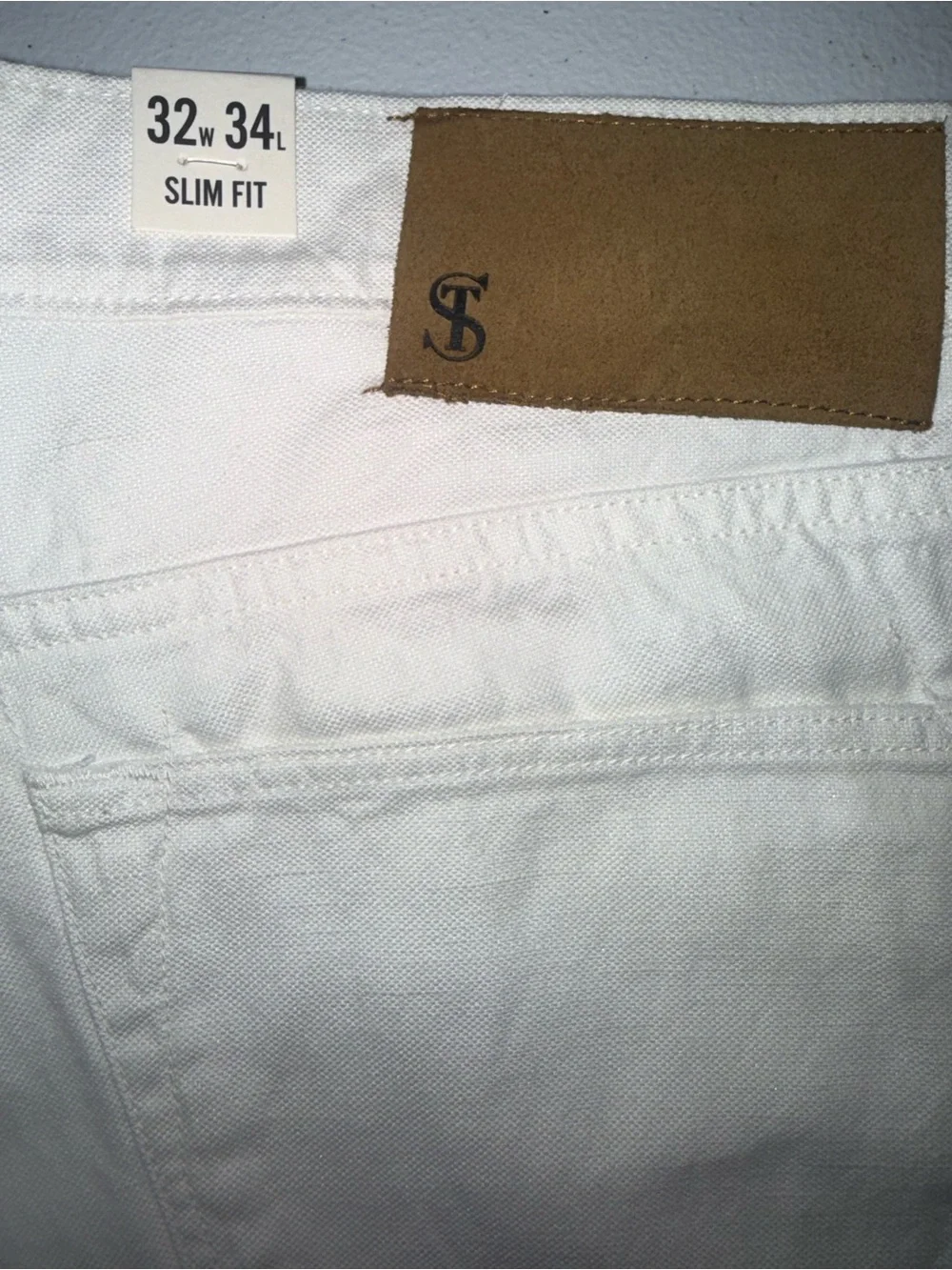 Todd Snyder Slim Fit White Cotton Linen Jeans Men’s 32x34 NWT  men’s white pants